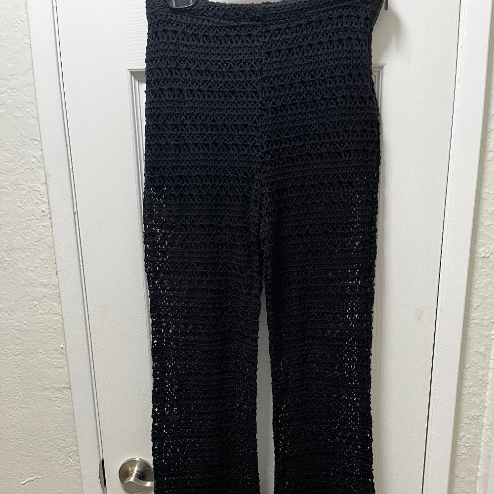 NWT Topshop mesh flare pants